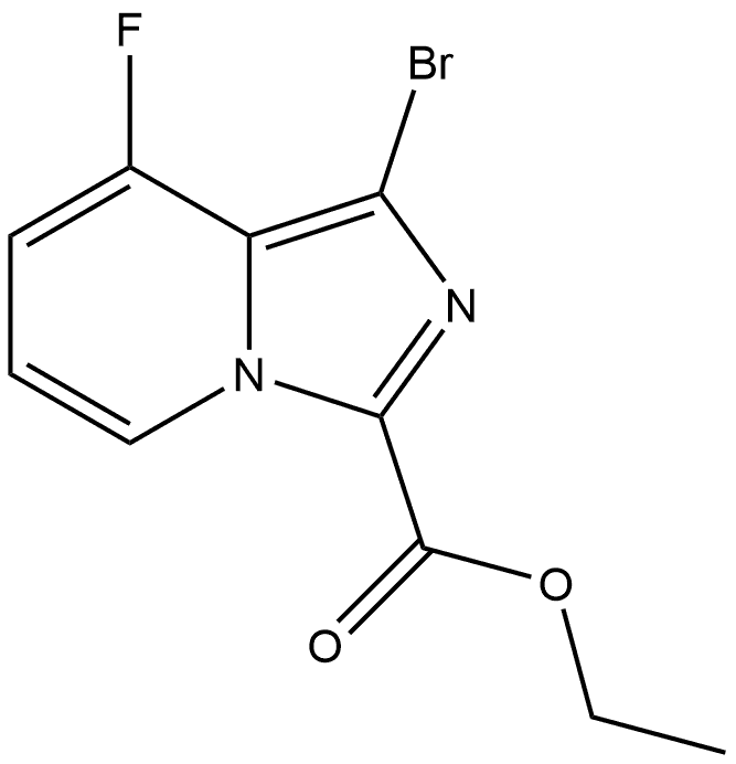 ethyl 1-bromo-8-fluoroimidazo[1,5-a]pyridine-3-carboxylate 结构式