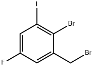 2-Bromo-5-fluoro-3-iodobenzyl bromide Structure