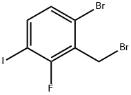 6-Bromo-2-fluoro-3-iodobenzyl bromide 化学構造式