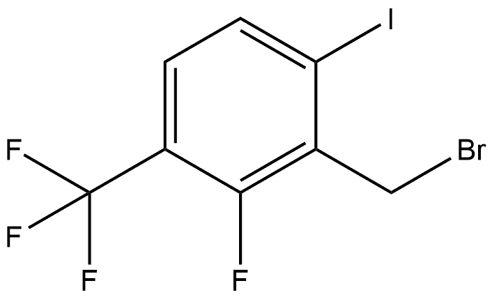 2-(Bromomethyl)-3-fluoro-1-iodo-4-(trifluoromethyl)benzene,2092375-26-1,结构式