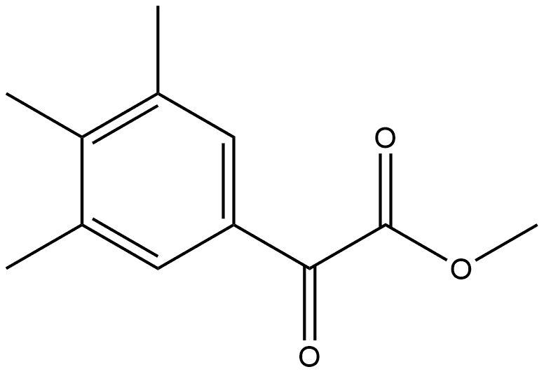 Methyl 3,4,5-trimethyl-α-oxobenzeneacetate Structure