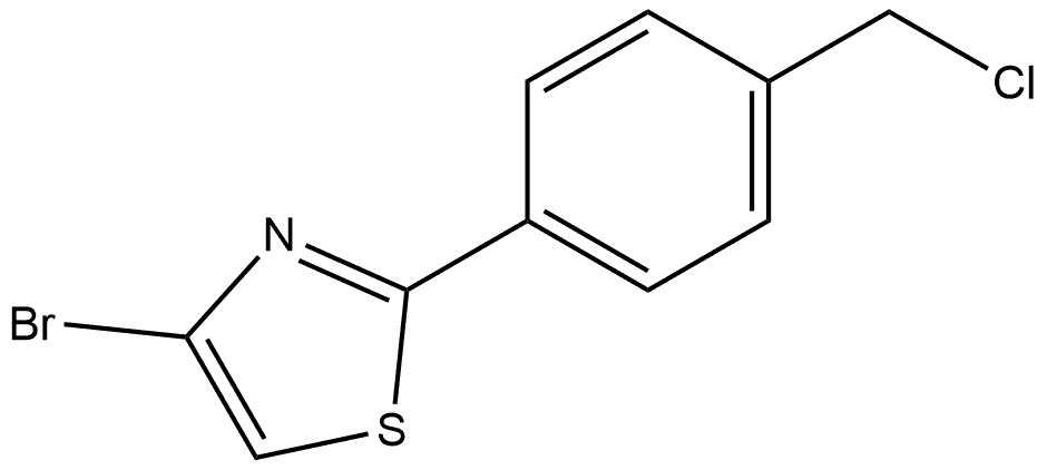 4-Bromo-2-[4-(chloromethyl)phenyl]thiazole Structure
