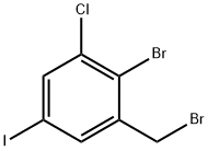 2-Bromo-3-chloro-5-iodobenzyl bromide,2092415-39-7,结构式