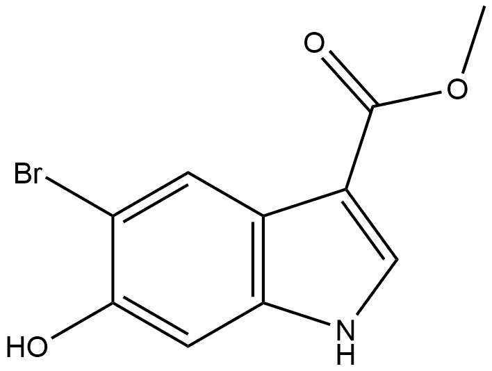 methyl 5-bromo-6-hydroxy-1H-indole-3-carboxylate Structure