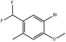 Benzene, 1-bromo-5-(difluoromethyl)-2-methoxy-4-methyl- Structure
