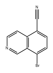 5-Isoquinolinecarbonitrile, 8-bromo- Structure