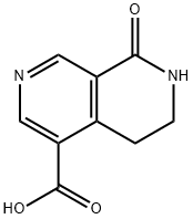 2,7-Naphthyridine-4-carboxylic acid, 5,6,7,8-tetrahydro-8-oxo- Structure