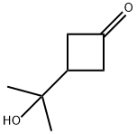 Cyclobutanone, 3-(1-hydroxy-1-methylethyl)- Struktur