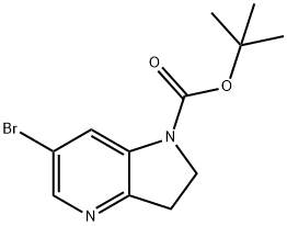 tert-butyl 6-bromo-2,3-dihydro-1H-pyrrolo[3,2-b]pyridine-1-carboxylate,2092500-80-4,结构式