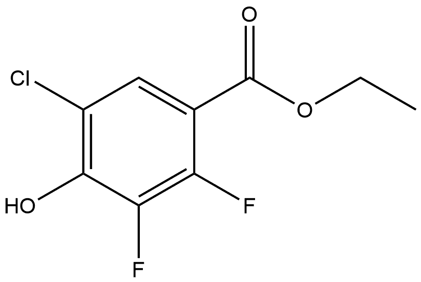 Ethyl 5-chloro-2,3-difluoro-4-hydroxybenzoate 结构式