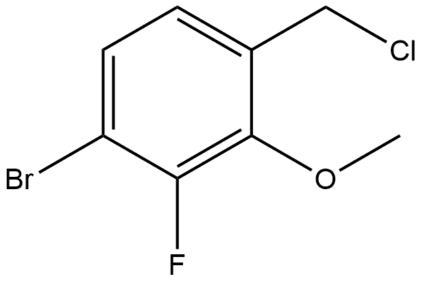 1-Bromo-4-(chloromethyl)-2-fluoro-3-methoxybenzene Structure