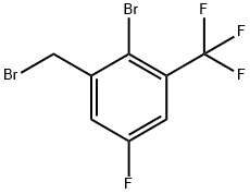 2-Bromo-5-fluoro-3-(trifluoromethyl)benzyl bromide Structure