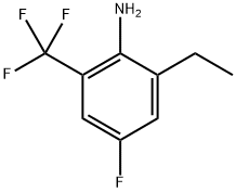 Benzenamine, 2-ethyl-4-fluoro-6-(trifluoromethyl)- Struktur