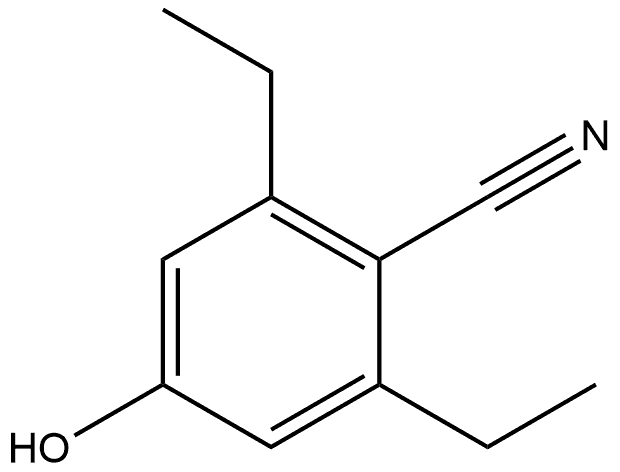 2,6-Diethyl-4-hydroxybenzonitrile,2092616-84-5,结构式