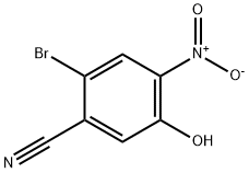 Benzonitrile, 2-bromo-5-hydroxy-4-nitro- Struktur