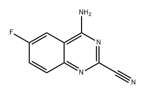 4-amino-6-fluoroquinazoline-2-carbonitrile 结构式