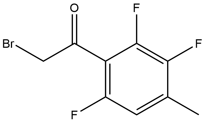 2-Bromo-1-(2,3,6-trifluoro-4-methylphenyl)ethanone,2092678-67-4,结构式