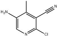 3-Pyridinecarbonitrile, 5-amino-2-chloro-4-methyl- 化学構造式