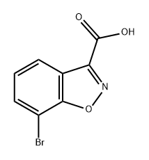 1,2-Benzisoxazole-3-carboxylic acid, 7-bromo-,2092706-46-0,结构式
