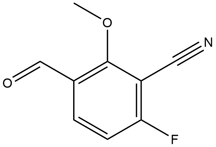 6-Fluoro-3-formyl-2-methoxybenzonitrile,2092710-55-7,结构式