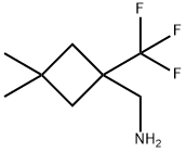 (3,3-dimethyl-1-(trifluoromethyl)cyclobutyl)methanamine 化学構造式