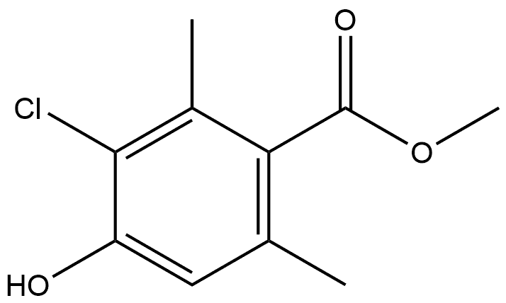 Methyl 3-chloro-4-hydroxy-2,6-dimethylbenzoate Structure