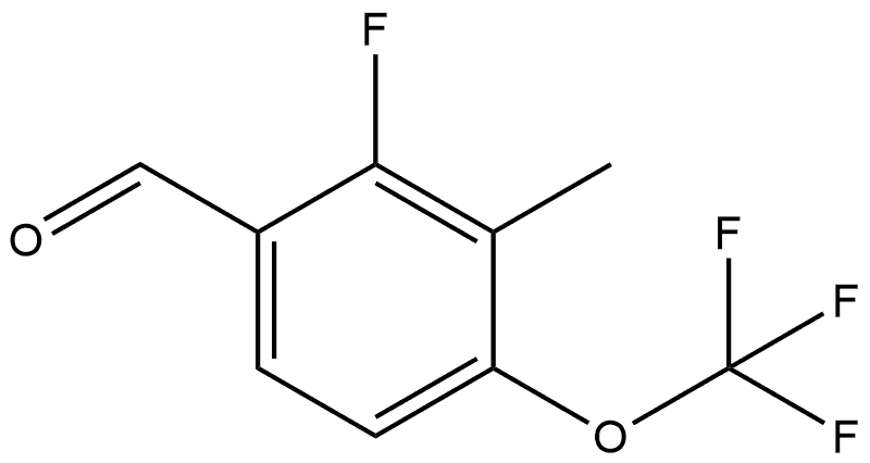 2-fluoro-3-methyl-4-(trifluoromethoxy)benzaldehyde 结构式