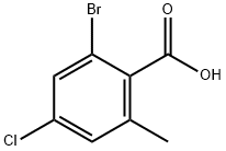 Benzoic acid, 2-bromo-4-chloro-6-methyl- Struktur