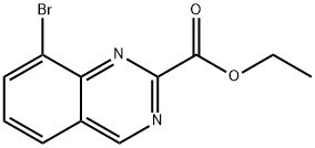 ethyl 8-bromoquinazoline-2-carboxylate 结构式