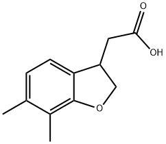 2-(6,7-二甲基-2,3-二氢苯并呋喃-3-基)乙酸,2092786-81-5,结构式