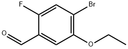 4-Bromo-5-ethoxy-2-fluorobenzaldehyde 化学構造式