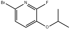 6-Bromo-2-fluoro-3-propan-2-yloxypyridine 化学構造式