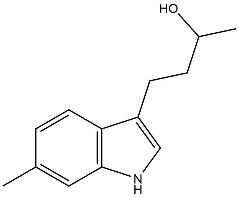 1H-Indole-3-propanol, α,6-dimethyl- Structure