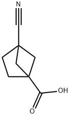 4-Cyanobicyclo[2.1.1]hexane-1-carboxylic acid Structure