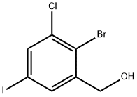 2-Bromo-3-chloro-5-iodobenzyl alcohol,2092867-48-4,结构式