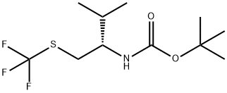 tert-Butyl (S)-(3-methyl-1-((trifluoromethyl)thio)butan-2-yl)carbamate,2092899-88-0,结构式