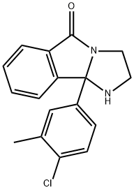 5H-Imidazo[2,1-a]isoindol-5-one, 9b-(4-chloro-3-methylphenyl)-1,2,3,9b-tetrahydro- 结构式