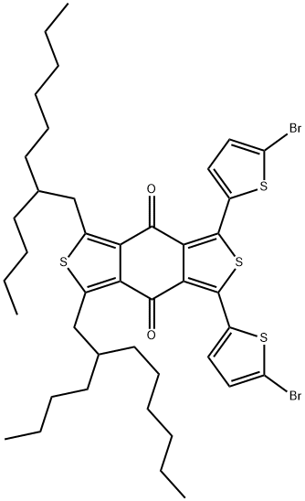 2093197-75-0 1,3-二(5-溴噻吩基)-5,7-二(2-丁基辛基)苯并[1,2-C:4,5-C']二噻吩-4,8-二酮