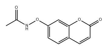 Acetamide, N-[(2-oxo-2H-1-benzopyran-7-yl)oxy]- Structure