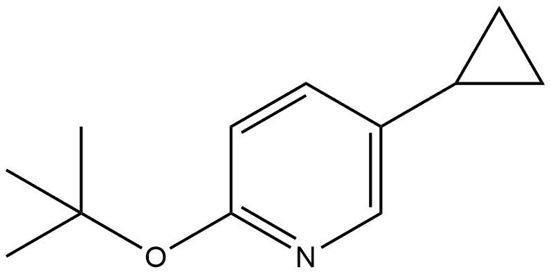 5-Cyclopropyl-2-(1,1-dimethylethoxy)pyridine Structure