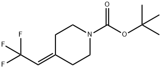 1,1-Dimethylethyl 4-(2,2,2-trifluoroethylidene)-1-piperidinecarboxylate,2093427-51-9,结构式