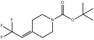 1,1-Dimethylethyl 4-(2,2,2-trifluoroethylidene)-1-piperidinecarboxylate 结构式