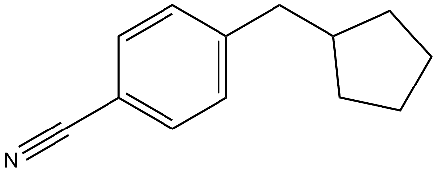 4-(Cyclopentylmethyl)benzonitrile Structure