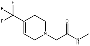 N-methyl-2-[4-(trifluoromethyl)-1,2,3,6-tetrahydrop yridin-1-yl]acetamide Struktur