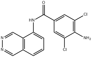 Benzamide, 4-amino-3,5-dichloro-N-5-phthalazinyl- Structure