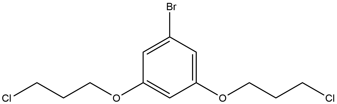 1-Bromo-3,5-bis(3-chloropropoxy)benzene 化学構造式