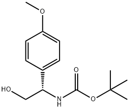 1,1-Dimethylethyl N-[(1S)-2-hydroxy-1-(4-methoxyphenyl)ethyl]carbamate,209530-19-8,结构式