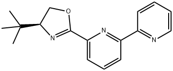 (S)-2-([2,2'-bipyridin]-6-yl)-4-(tert-butyl)-4,5-dihydrooxazole Struktur