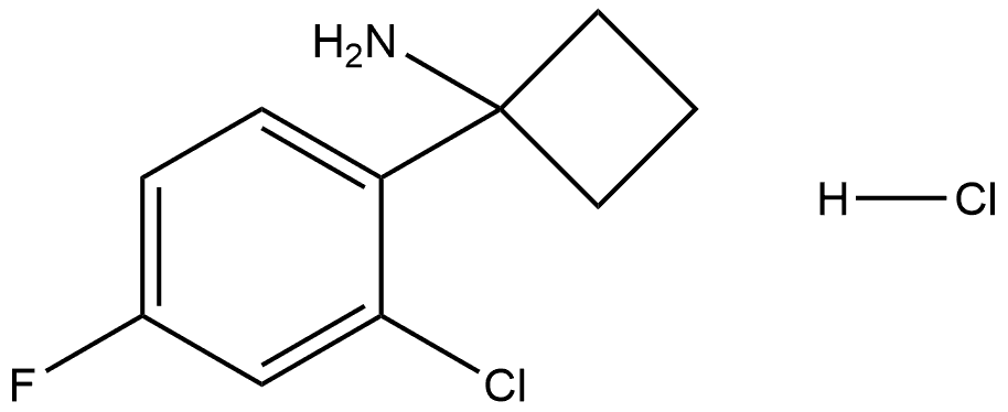 1-(2-chloro-4-fluorophenyl)cyclobutan-1-amine hydrochloride|