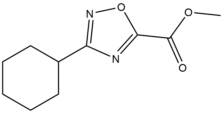Methyl 3-Cyclohexyl-1,2,4-oxadiazole-5-carboxylate Structure